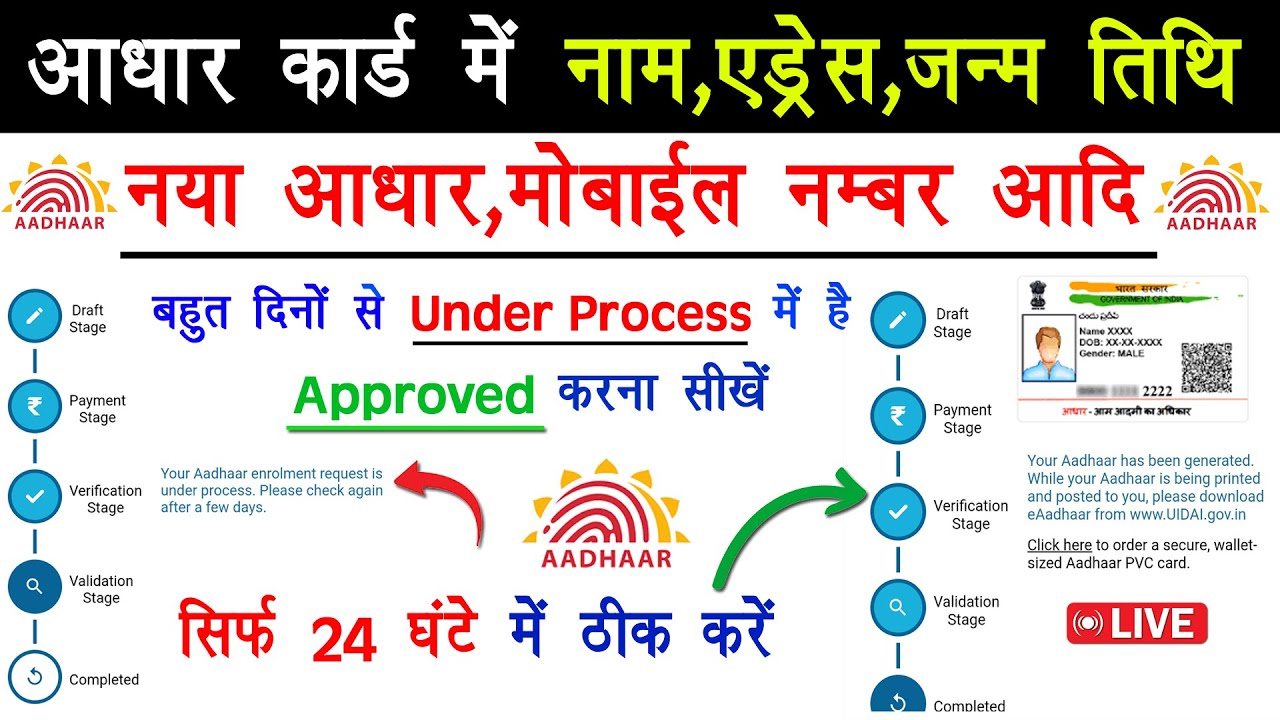 This Enrollment is Under Process - Problem Solved | How to Solve Aadhar Under Process Problem