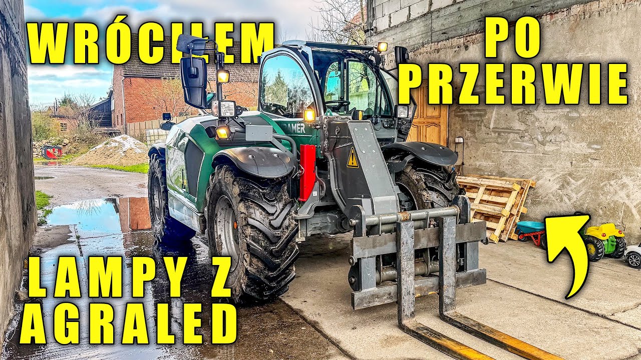Wróciłem po długiej przerwie, kramer doposażony w nowe lampy z @AgraLED  TATA ZADOWOLONY! 
