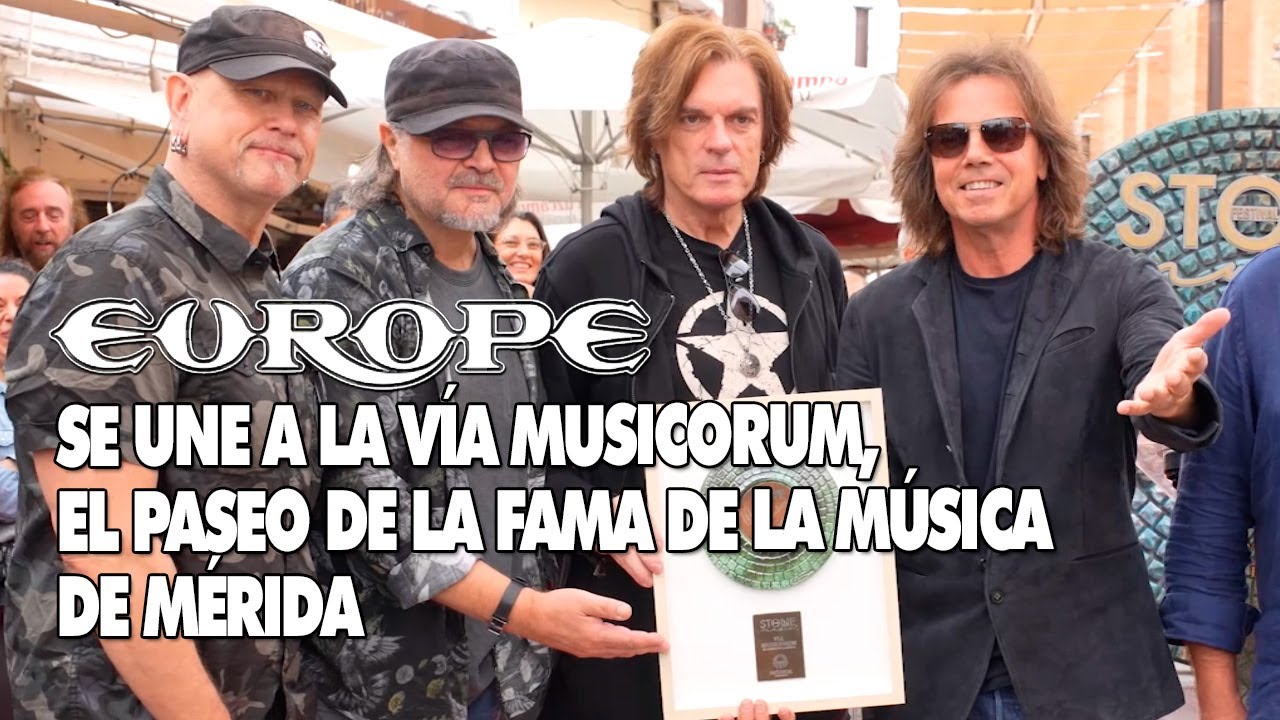 Europe se une a la Vía Musicorum, el paseo de la fama de la música de Mérida