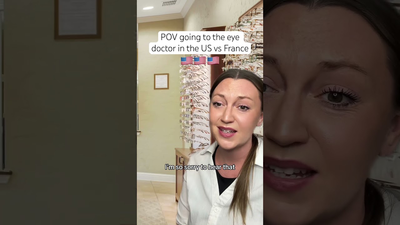 Eye doctor in the US vs France #france #french #usa #american #cultureshock #healthcare
