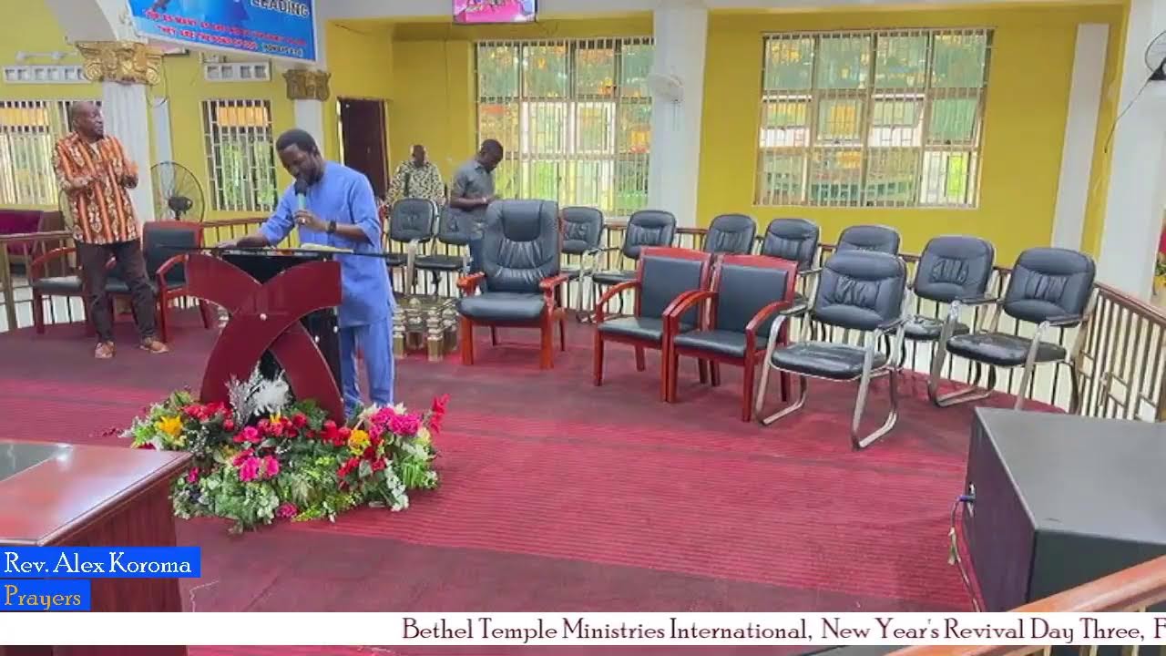 Bethel Temple Ministries International,  New Year's Revival Day Three,  Friday 9th January 2026.