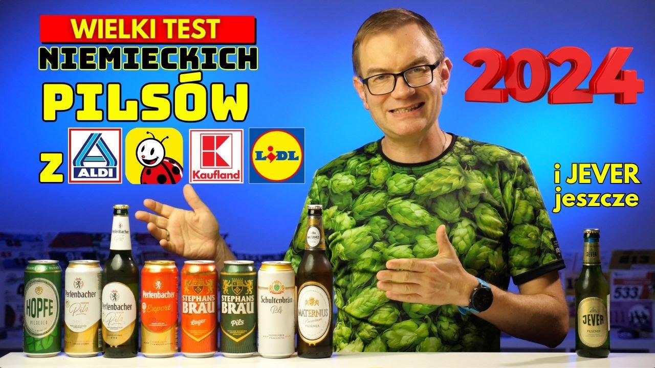 Wielki Test Niemieckich Pilsów z dyskontów: Hopfe, Maternus, Perlenbacher, Stephans, Schultenbrau