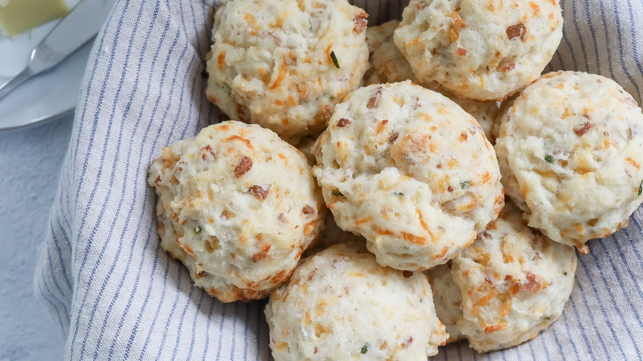 Bacon-Cheddar Drop Biscuit Recipe