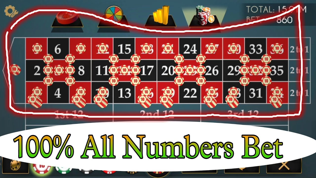 All Numbers Cover Roulette || 100% Winning formula