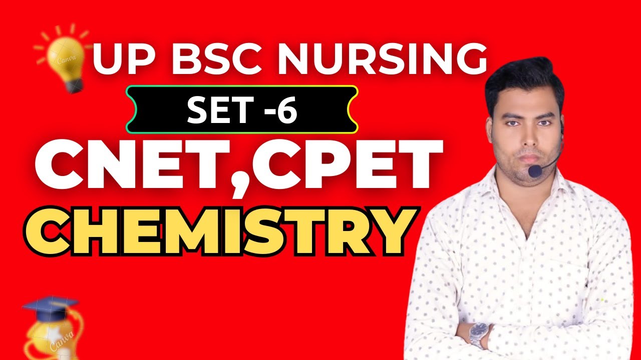 UTTAR PRADESH BSC NURSING CHEMISTRY SET -6 | BSC NURSING APPLICATION FORM EXAM DATE FORM DATE 2026