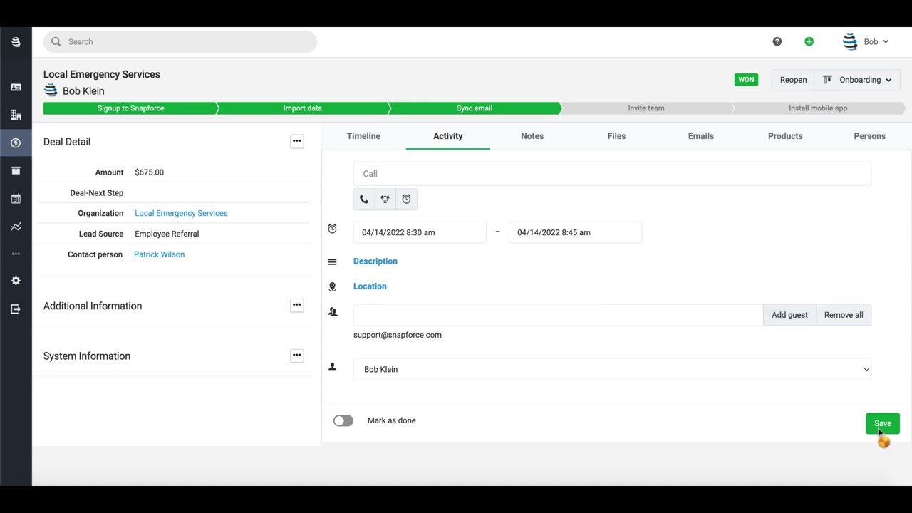 Detail Views in Snapforce
