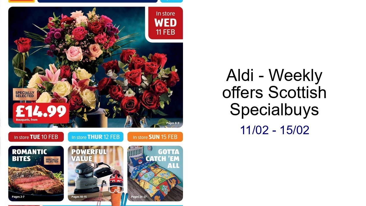 Aldi - Weekly offers Scottish Specialbuys 11/02 - 15/02