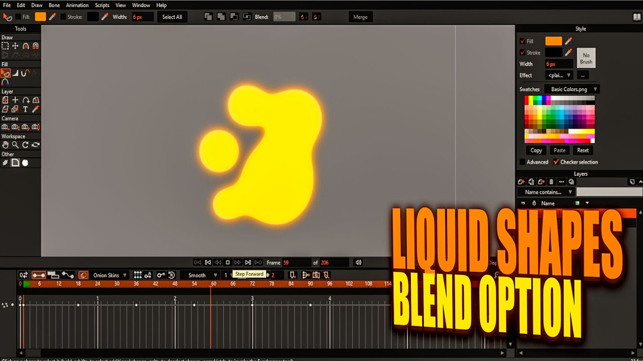 MOHO PRO 14 Liquid Shapes | Blend Option