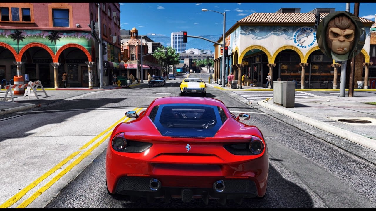 ► GTA 6 Graphics - Ferrari 488 GTB  ✪ REDUX - Gameplay! Ultra Realistic Graphics MOD PC -1080p60 FPS