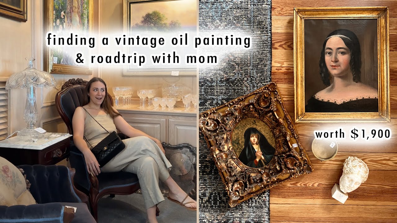 finding a vintage oil painting & roadtrip with mom | XO, MaCenna Vlogs