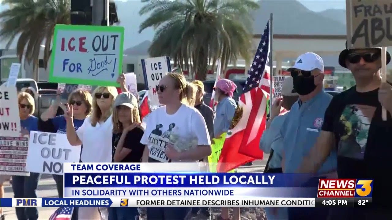 Dozens rally in La Quinta to protest ICE activity, support immigrant communities