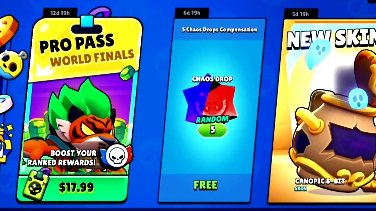 5 Chaos Drops FOR FREE On The Shop In Brawl Stars 