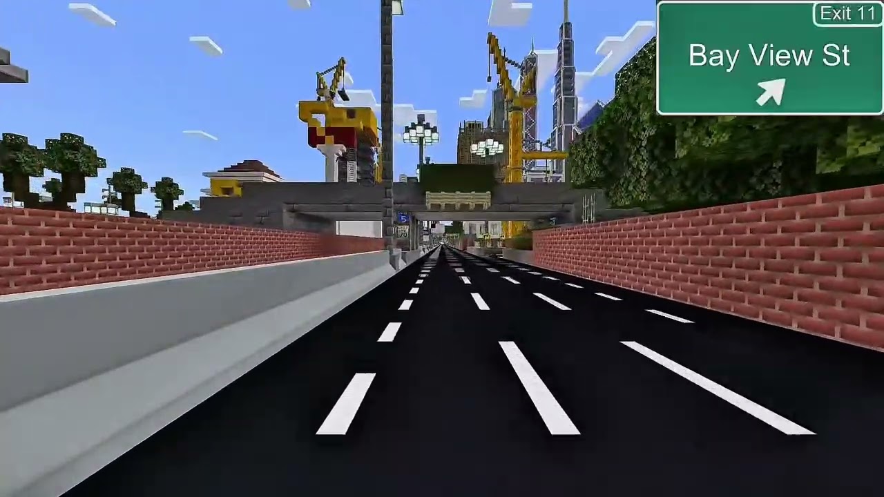 Minecraft Freeways Los Angeles to San Francisco Hwys 110, 5 & 101