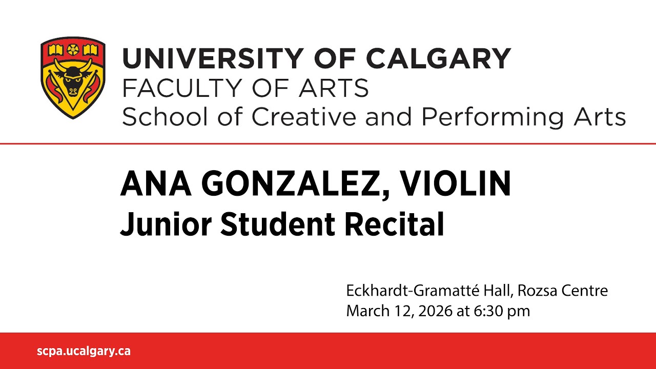 Junior Recital: Ana Gonzalez, Violin