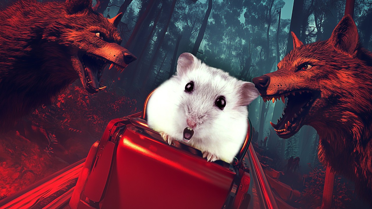 Hamster in Roller Coaster Maze The Red Hood Gorl + Secret Bonus Maze