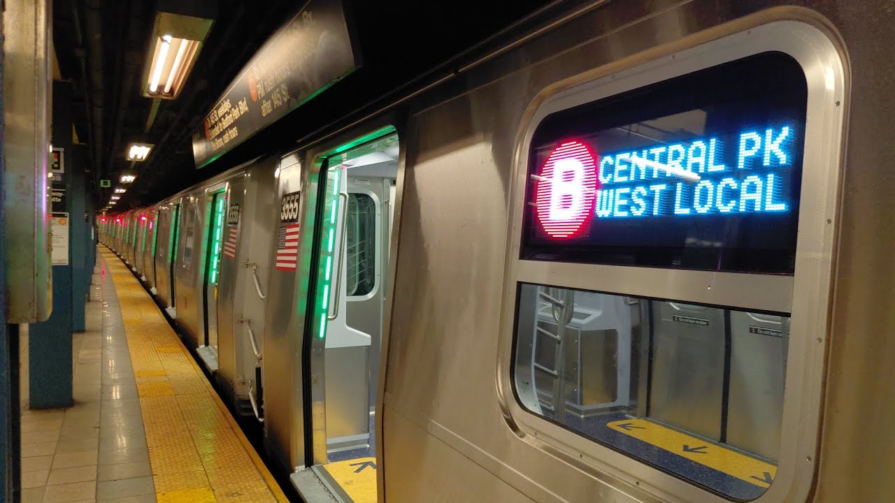 NYC Subway: R211 (B) Train at Broadway Lafayette Street