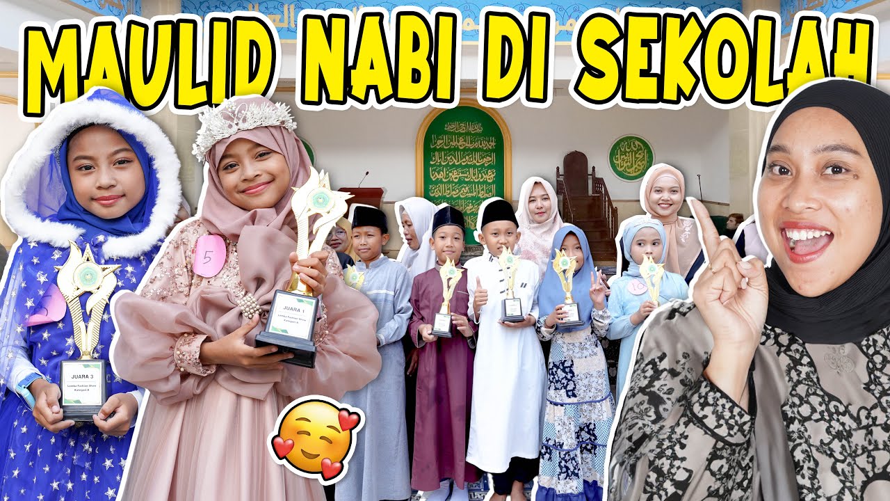 SEHARIAN NEMENIN ALUNA DAN AMANDA DI ACARA MAULID NABI DI SEKOLAH!! SERU BANGET!!
