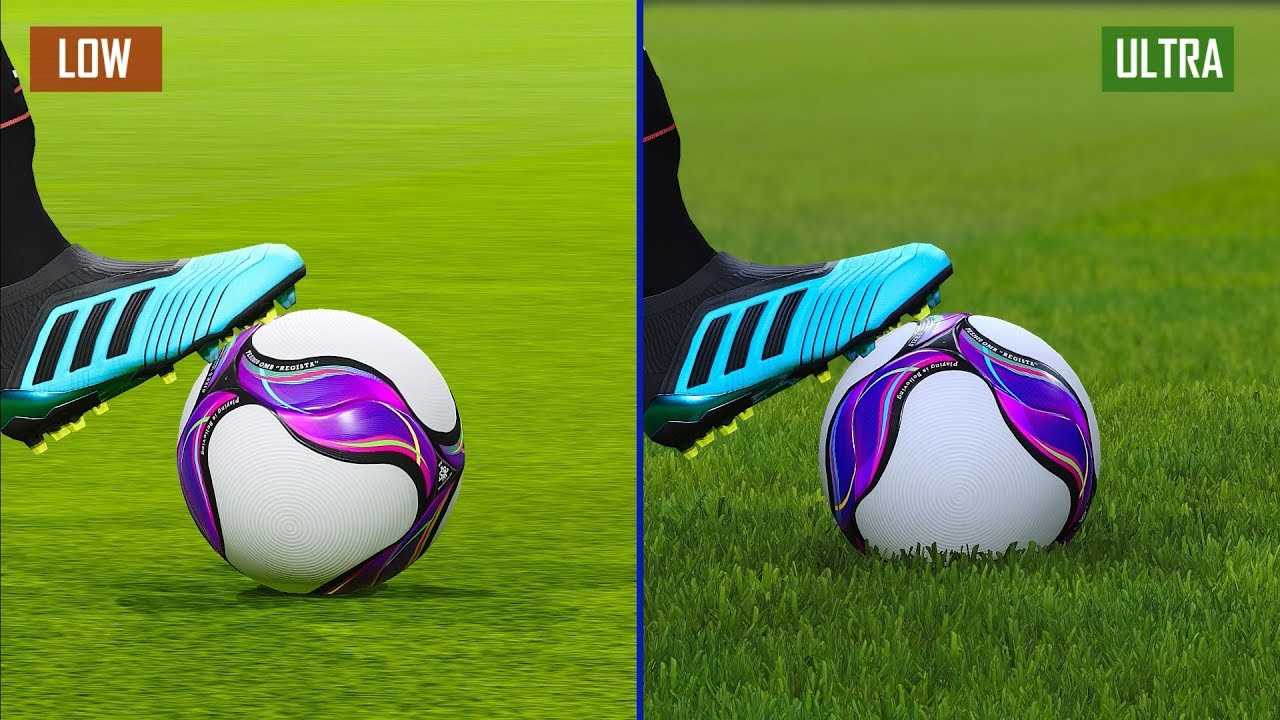 Pro Evolution Soccer 2020 Low vs Ultra Graphics Comparison (1080P 60FPS)