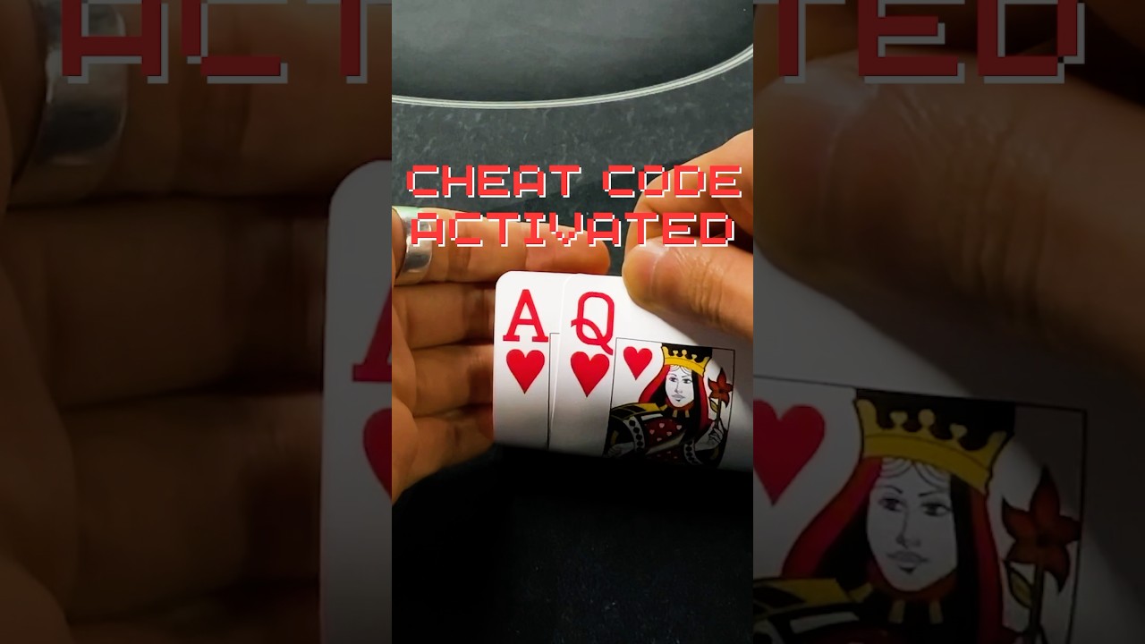 poker cheat code? just ask THIS 🤯 #poker #pokerhand #pokerhands