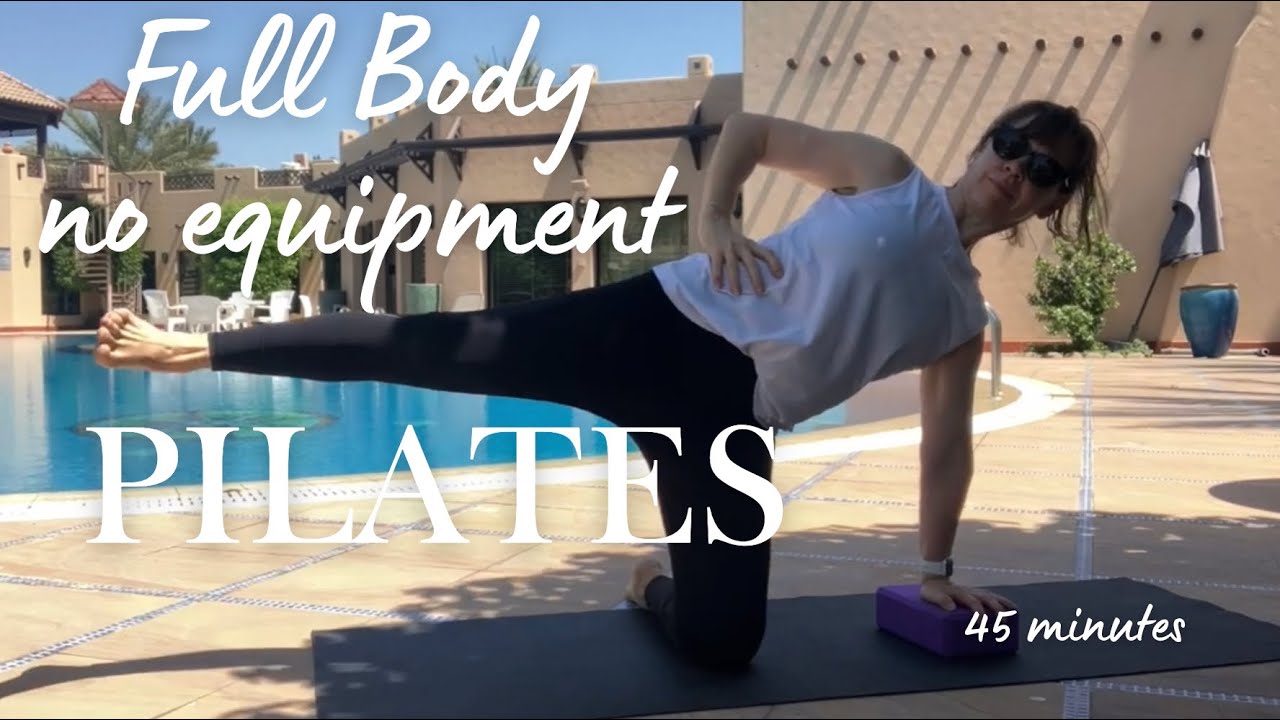 45 MIN FULL BODY PILATES & BARRE TONING WORKOUT || Intermediate Pilates Class. No equipment needed.