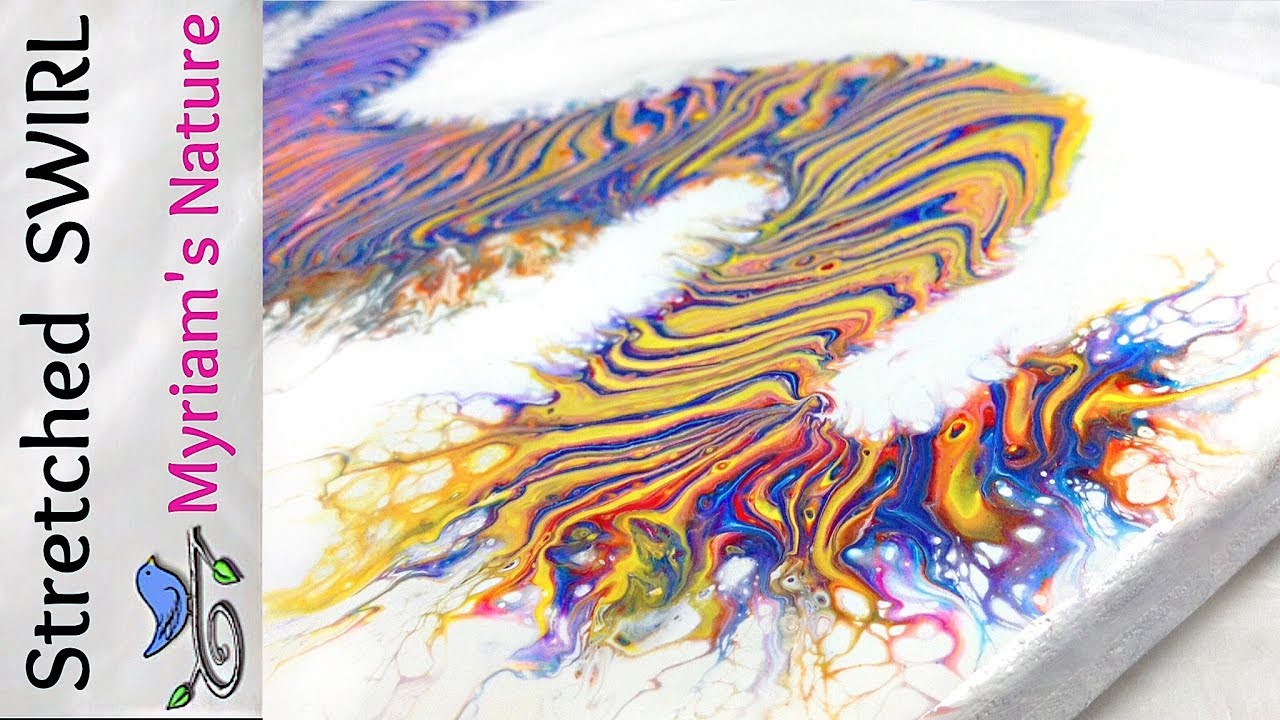 41]  STRETCHING a Dirty Pour SWIRL even further!  Tips & more -  Fluid Acrylic painting