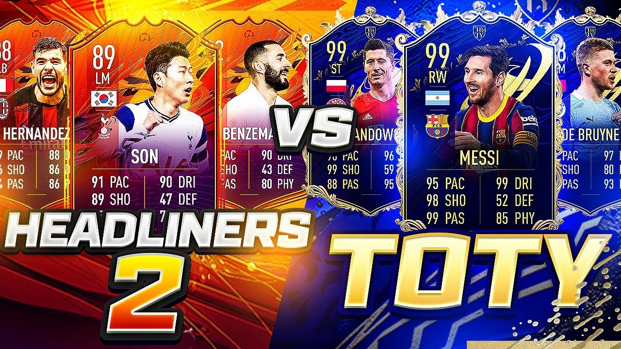 HEADLINERS КОМАНДА 2 ПРОТИВ КОМАНДЫ ГОДА! FIFA 21 Ultimate Team
