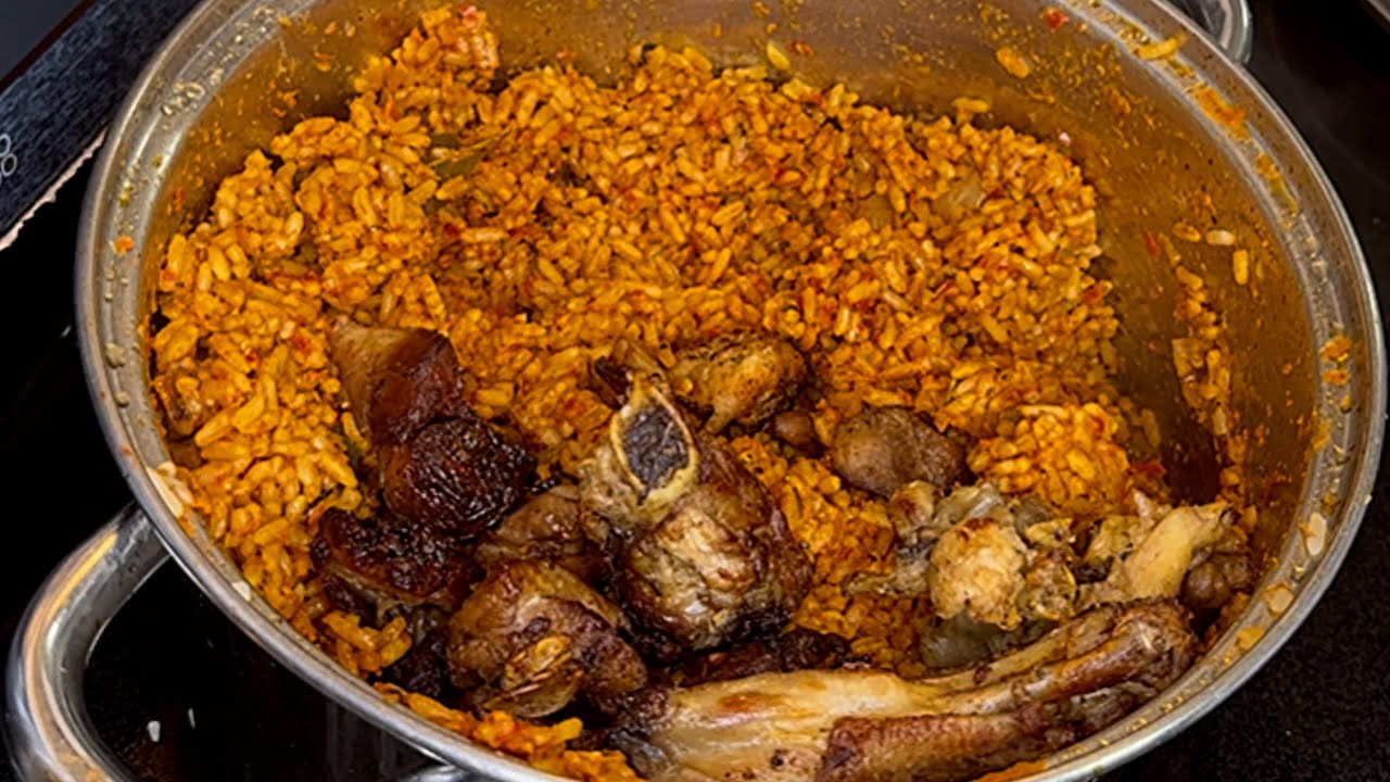 Traditional Smoking Jellof Without Non-stick Pot,Foil and Vegetables 