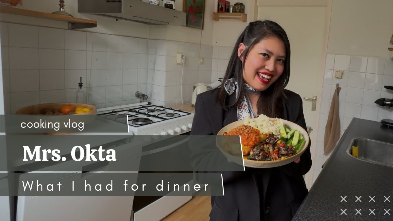 What I had for dinner as an Indonesian 🇮🇩 in the NL 🇳🇱