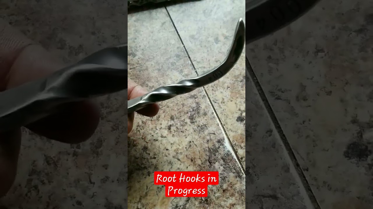 Hand Forged Root Hooks in Progress #bonsaiusa #bonsaipa #bonsai #homemade