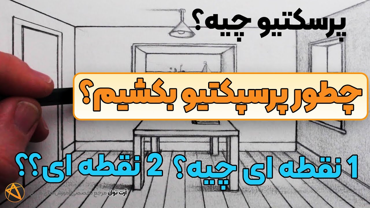 پرسپکتیو یک نقطه ای یا دو نقطه ای ؟ آموزش پرسپکتیو دو نقطه ای