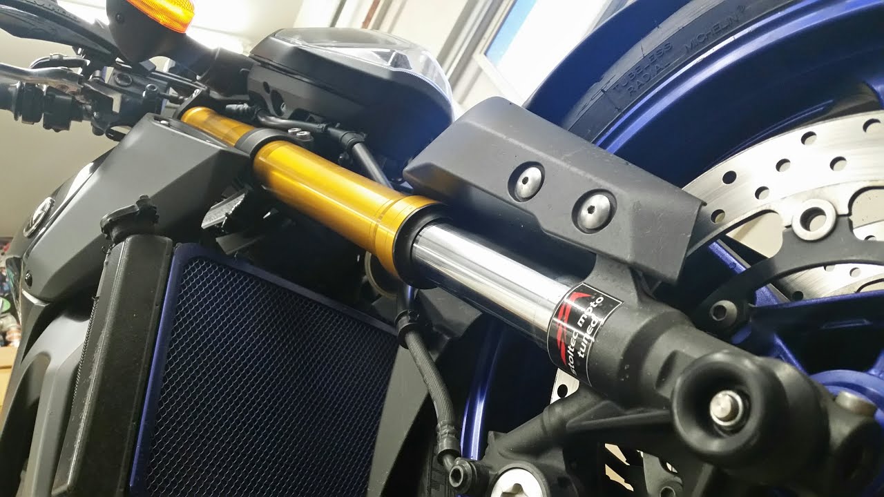 rebuilding the front forks on the FZ09