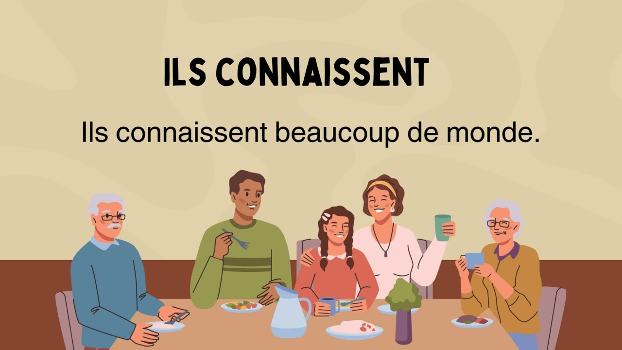 Verbe CONNAITRE conjugué au présent de l'indicatif