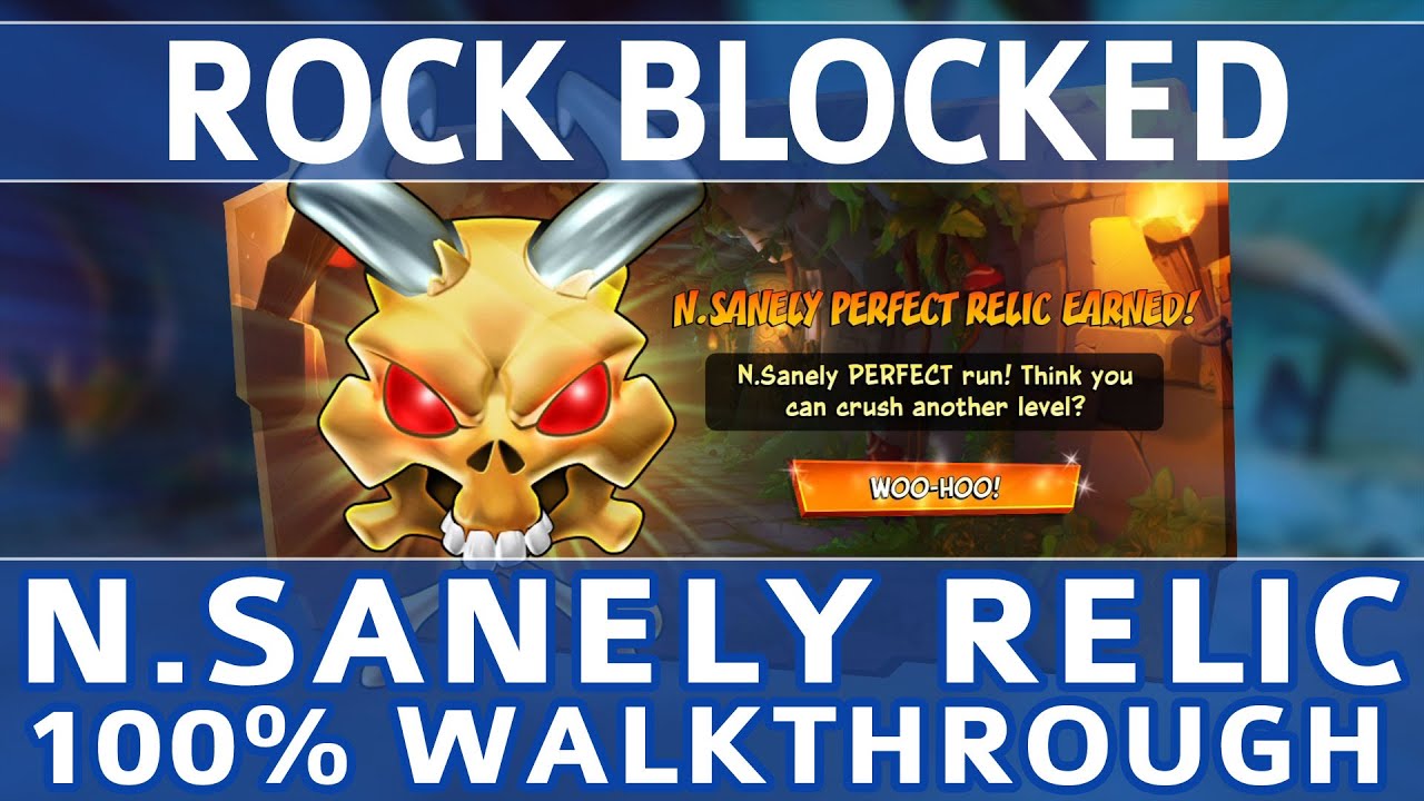 Crash Bandicoot 4 - Rock Blocked 100% Walkthrough - N.Sanely Perfect Relic (All Gems & Crates)