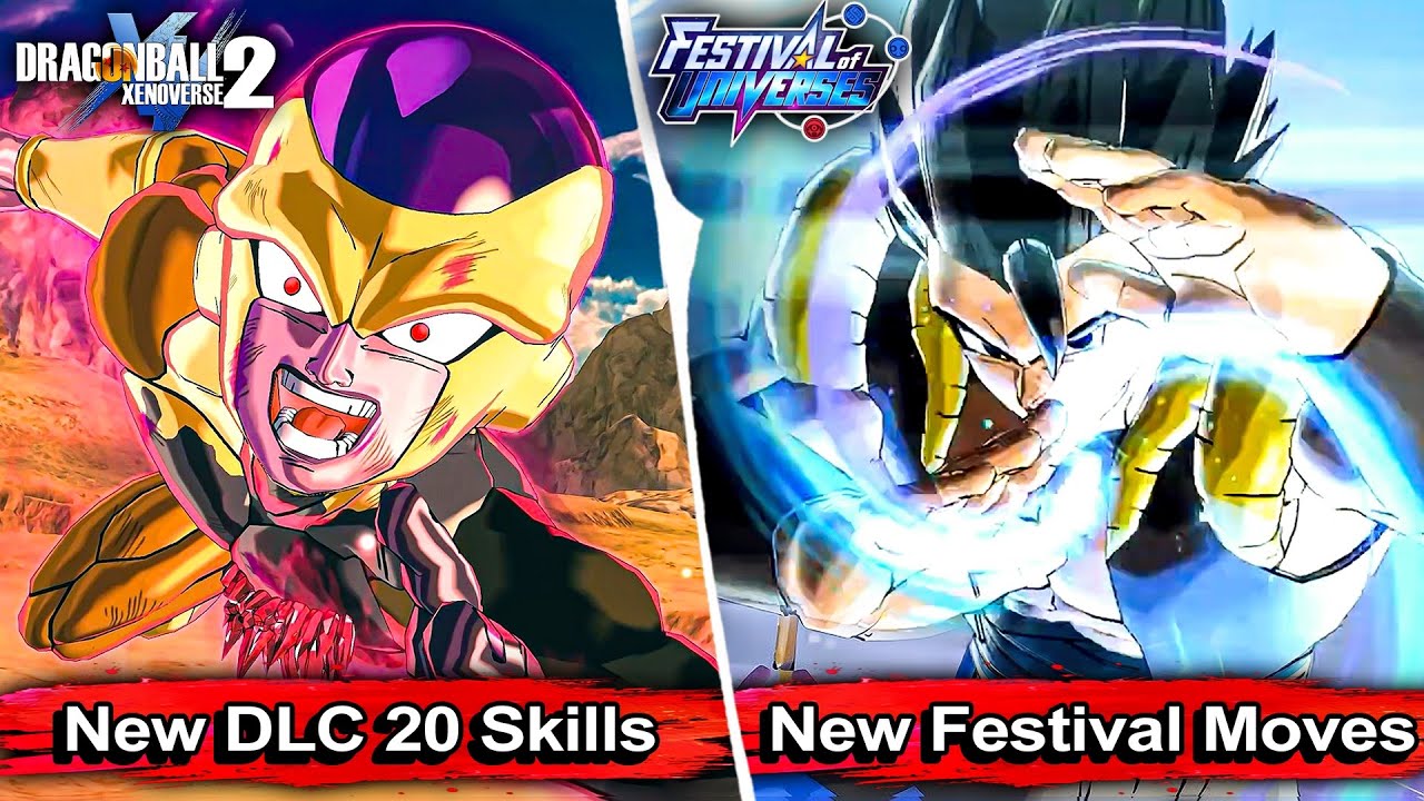 All New DLC 20 Moves & Festival Skills Gameplay! - Dragon Ball Xenoverse 2