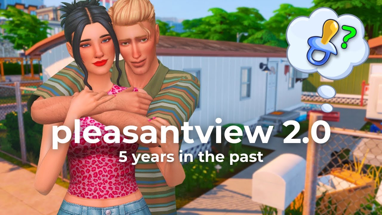 Я превратил Ньюкрест в ранний Плезентвью | файл сохранения Sims 4