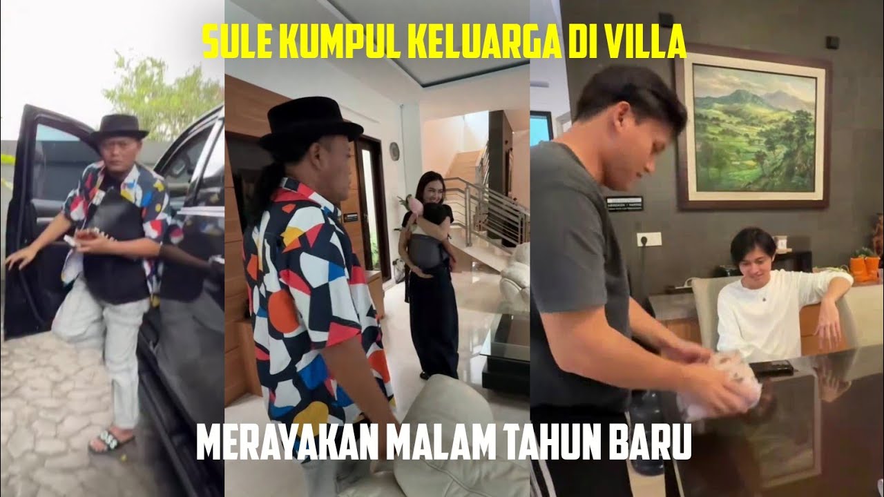 SULE KUMPUL KELUARGA DI VILLA, MERAYAKAN MALAM TAHUN BARU
