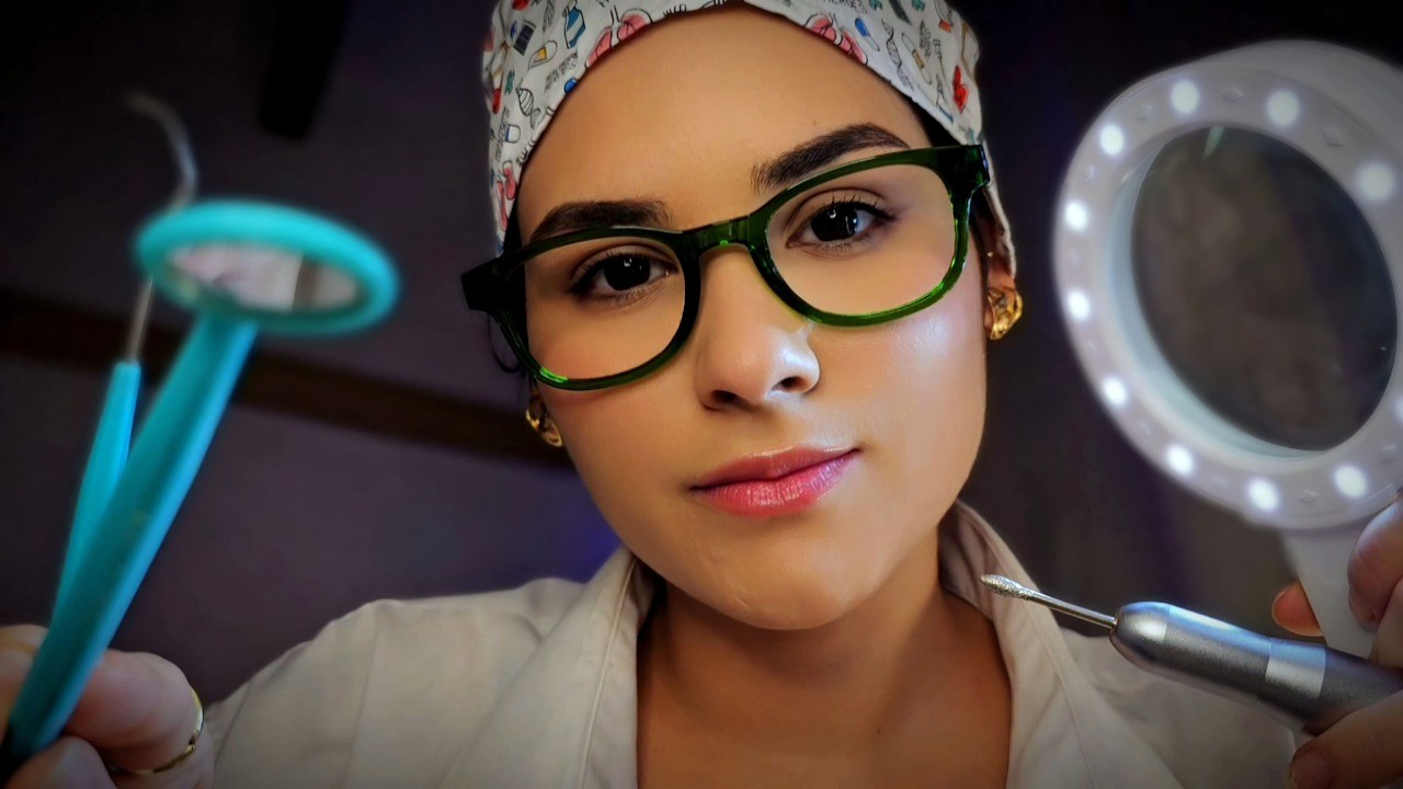 ASMR ROLEPLAY DENTISTA🦷 Limpeza e Restauração REALISTA✨️