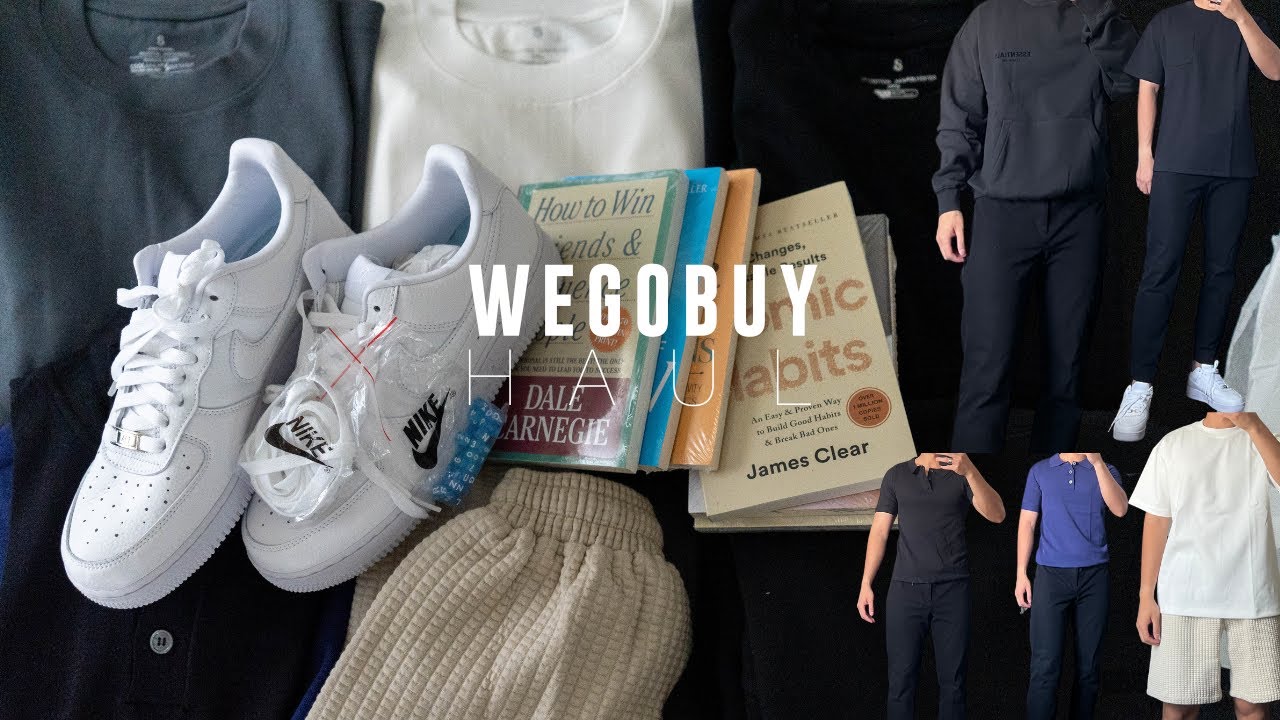 WEGOBUY HAUL | Nocta Af1, Essentials, Uniqlo Airism Tee, Books + Fit Pics