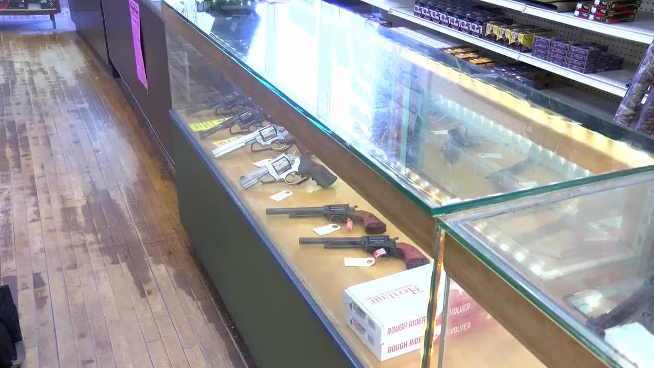 Gun store shelves are empty due to ammunition shortage