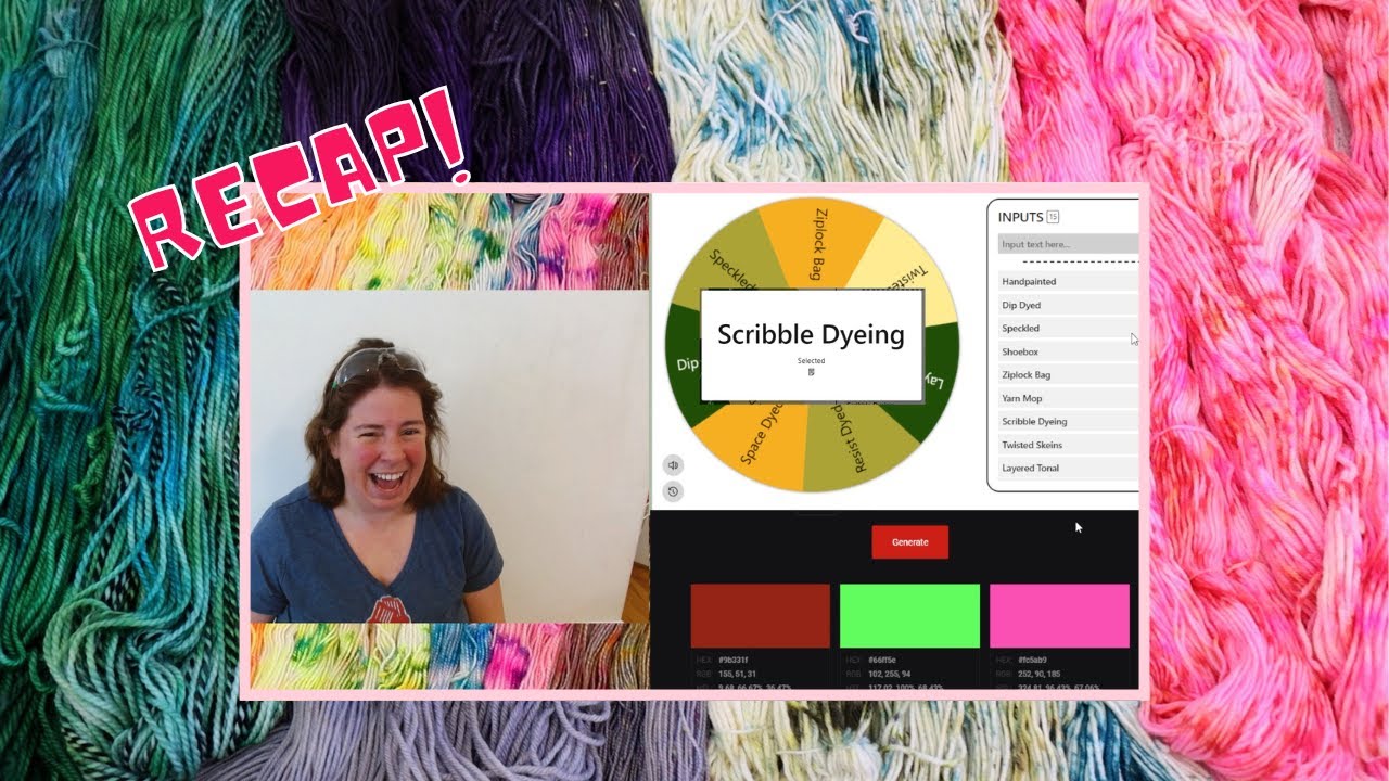 Mystery Yarn Colorways! Randomly Selected Techniques and Colors. Livestream Recap from 1/30/23