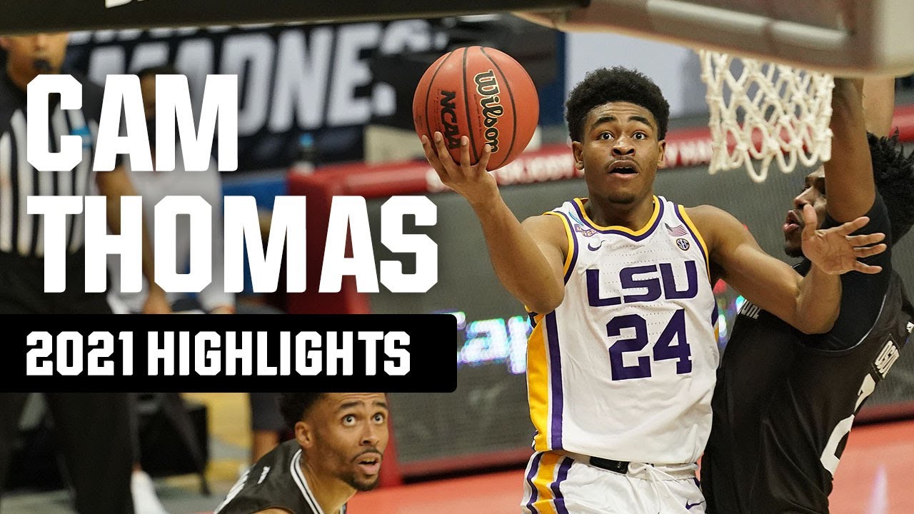 Cam Thomas 2021 NCAA tournament highlights