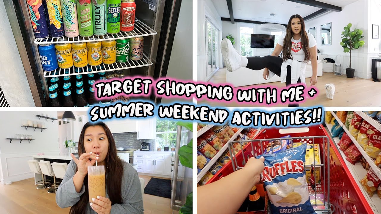 TARGET SHOPPING WITH ME + fun summer weekend!!