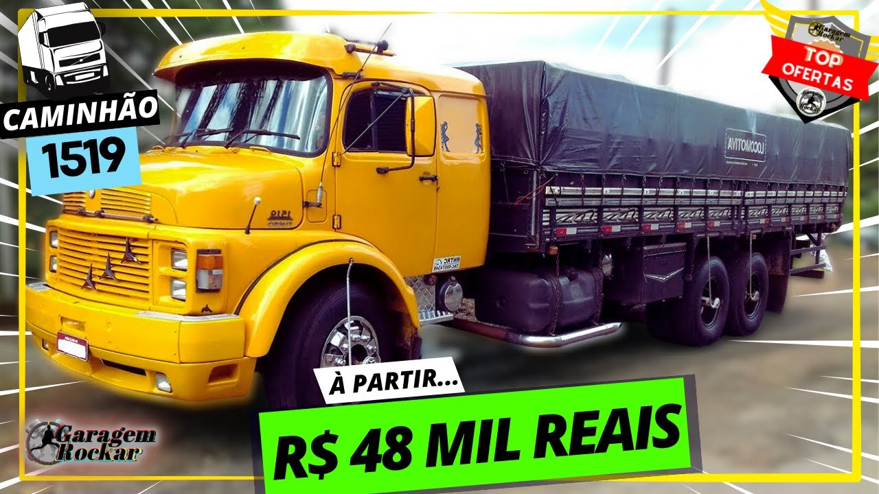 CAMINHÃO 1519 MERCEDES BENZ a venda barato [À PARTIR DE 48 MIL] Top Ofertas Rockar #mb1519 #brejeira