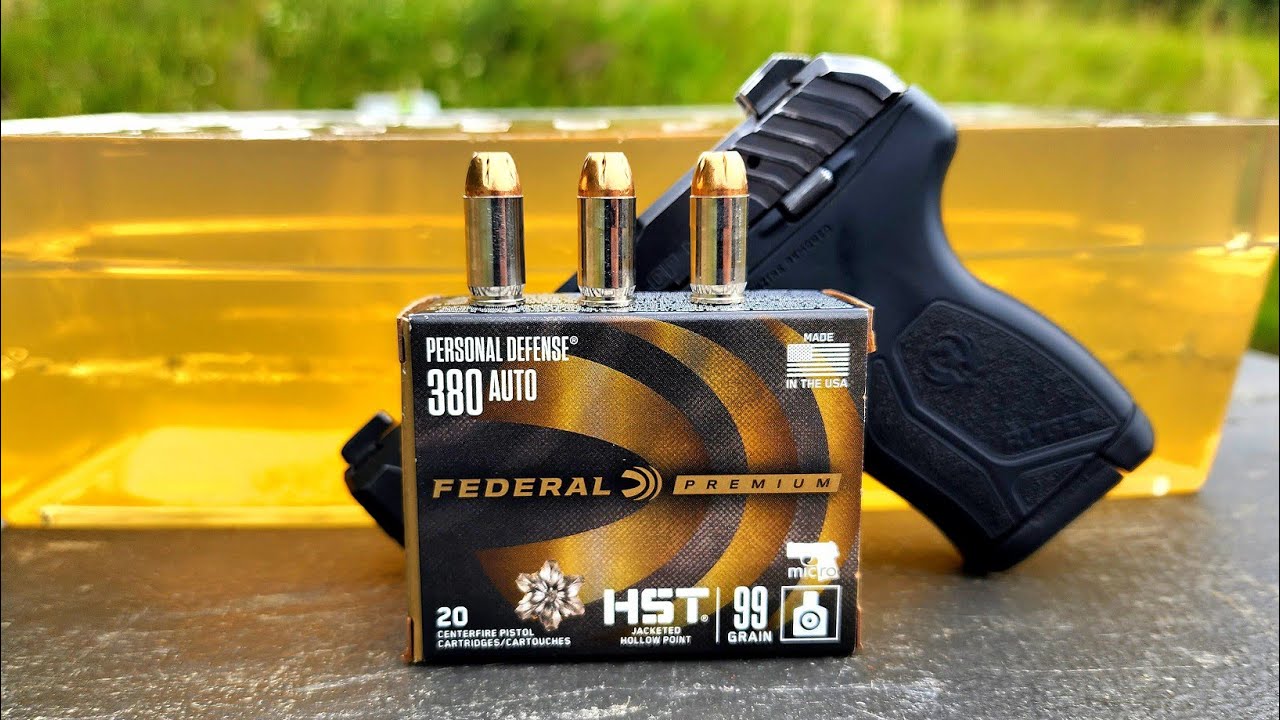 Federal HST 380 Micro 99gr Ballistic Gel Test & Review .380acp