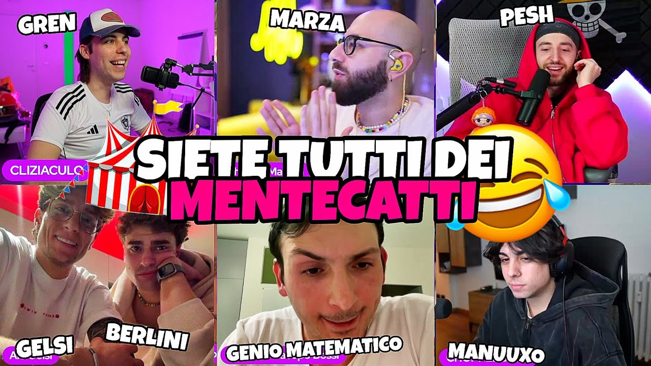 GENIO MATEMATICO LITIGA CON MARZA E MANUUXO IN LIVE DA GRENBAUD!!😂🎪 con Pesh, Belrni e Gelsi