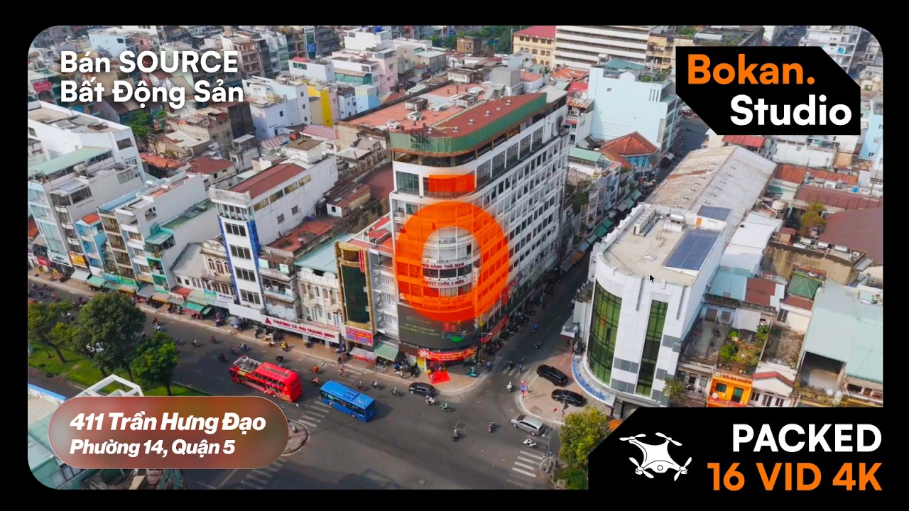 Cận Cảnh Tòa nhà 411 Trần Hưng Đạo (DRONE 4K) | Source Video BĐS