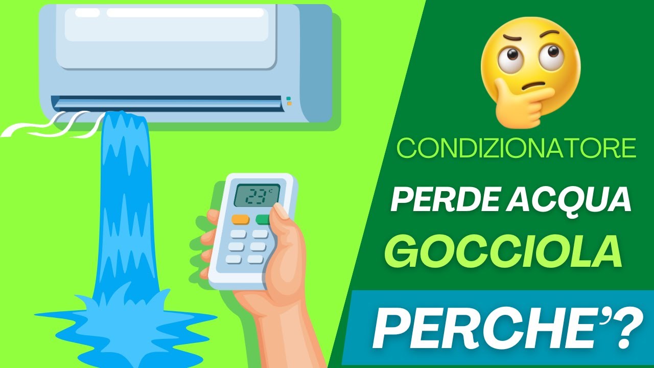 perche il condizionatore gocciola mi perde acqua in casa, come posso risolvere?come si apre lo split