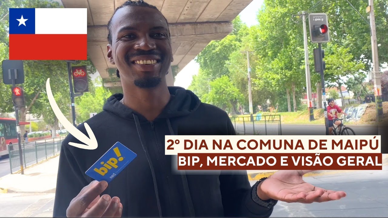Chegamos em Santiago do Chile | Compramos o BIP,  fomos ao mercado e conhecemos a de comuna Maipú