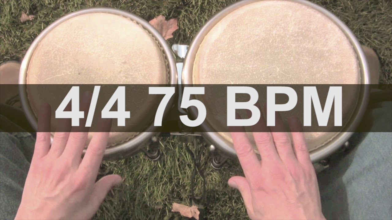 🔴 75 BPM Bongós Metronome #Drum #Metronome #Track #free