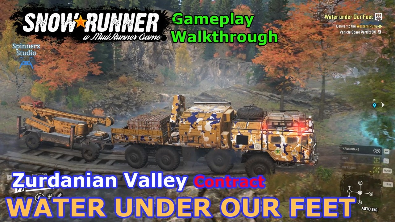 SnowRunner - Water under Our Feet | The Valley of Fallen Rock | Phase 17